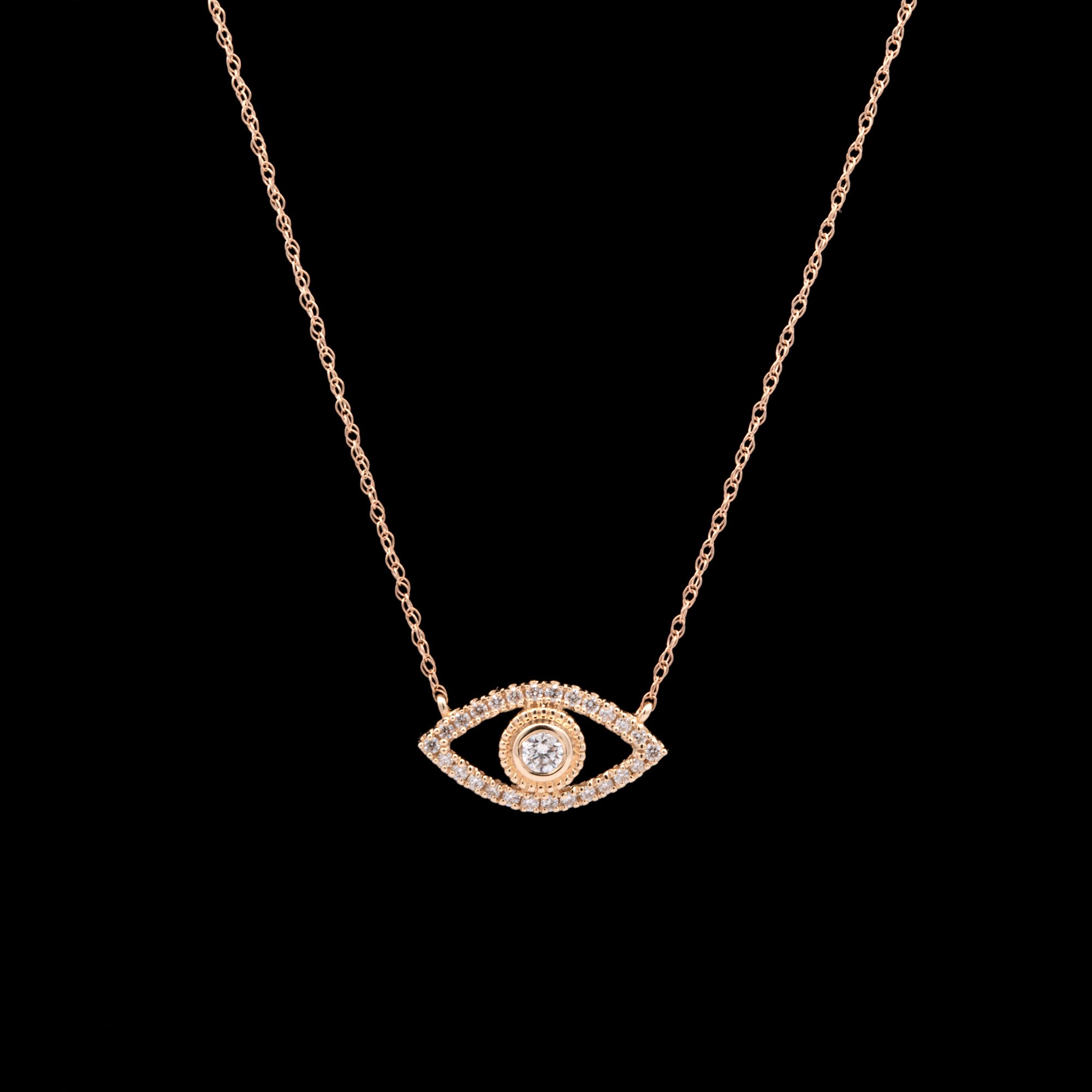 Ava Evil Eye Necklace | KiraaJewel